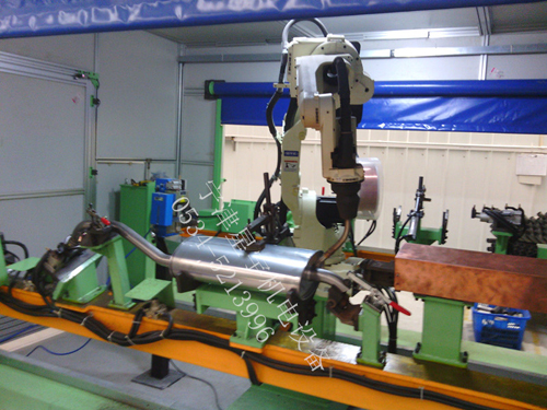 OTC機器人焊接消聲器案例